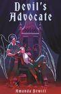 "Devil's Advocate", Amanda Dewitt. Zwei Personen auf einem Thron, eine mit Engelsflügeln und die andere mit Teufelshörnern.