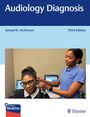 „Audiology Diagnosis“, Samuel R. Atcherson, Third Edition. Frau im Hörtest, Assistenz trägt blaue Arbeitskleidung.