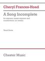 : A Song Incomplete (3 Performance Scores), Buch