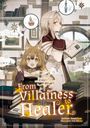 Vol. 2, The MMO Way to Train an Alchemist. From Villainess to Healer. Zwei Figuren, eine mit Fuchsohren, in einer Bibliothek.