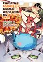Texte: „Campfire Cooking in Another World with My Absurd Skill“. Ein kleiner roter Drache sitzt auf einem blauen Tier.
