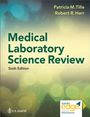 Text: "Patricia M. Tille, Robert R. Harr, Medical Laboratory Science Review, Sixth Edition." Hintergrund mit unscharfen Lichtkreisen.