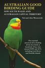 Titel: "AUSTRALIAN GOOD BIRDING GUIDE". Ein bunter Papagei sitzt auf einem Ast, ruhiger Hintergrund.