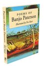 "Poems of Banjo Paterson, Illustrated by Pro Hart." Cover mit pastoralem Landschaftsgemälde: Bäume, Vieh, Menschen.