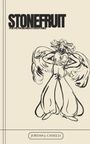 "Stonefruit: Poetry, Prose and Other Stories" von Jordan J. Cassells. Eine dynamische Illustration einer Figur mit großen Hosen.
