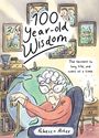 "100 Year-old Wisdom"; "The secrets to long life, one comic at a time."; "Rebecca Roher." Eine alte Dame auf einem Globus.