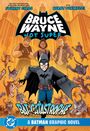Text: „Bruce Wayne Not Super“, „Bat-Catastrophe“, „A Batman Graphic Novel“. Illustration von Bruce Wayne mit vielen Katzen.