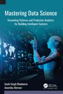 „Mastering Data Science“, Untertitel: Muster und Analysen für intelligente Systeme. Ein Roboter interagiert mit Bildschirmen.