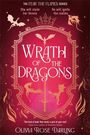 Text: "The Fear the Flames Series", "Wrath of the Dragons", "Olivia Rose Darling". Illustration mit Drachen und Flammen.