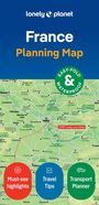 Lonely Planet: Lonely Planet France Planning Map, KRT