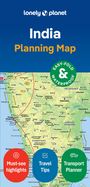 Joe Bindloss: Lonely Planet India Planning Map, KRT