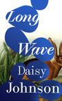 Text: "Long Wave Daisy Johnson". Illustration: Blau auf weiß mit einem Hasen und grünen Pflanzen.