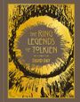 "The Ring Legends of Tolkien. David Day" steht im Zentrum eines goldenen Rings, der wie ein Auge wirkt.
