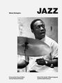 "JAZZ", Steve Schapiro, Vorwort von Sonny Rollins, Text von Richard Scheinin. Ein Schlagzeuger spielt konzentriert.