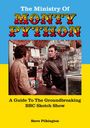 "The Ministry Of MONTY PYTHON" in großen Buchstaben. Zwei Männer in einem Geschäft, einer hält einen Vogelkäfig.