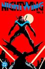"NIGHTWING VOL. 3" über einem Superhelden in Aktion auf rotem Hintergrund, Mond im Hintergrund. Unten links ein Logo.