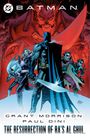 "BATMAN", "Grant Morrison", "Paul Dini", "The Resurrection of Ra's Al Ghul". Illustration mit Batman und weiteren Figuren.