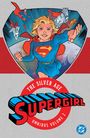 „The Silver Age: Supergirl Omnibus Volume 2“. Illustration von Supergirl fliegend, mit Superman, einem Hund und Pferd.