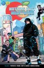 Text: "NOTHING BUTT NIGHTWING", "NBN", "KONBINI". Illustration von Menschen in moderner Kleidung, im Hintergrund Berge.