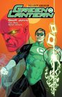 "Secret Origin: Green Lantern" steht oben. Zwei Figuren: eine rote, finstere Gestalt und ein Mann in grün mit leuchtender Laterne.
