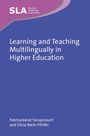 "Learning and Teaching Multilingually in Higher Education" von Patchareerat Yanaprasart und Silvia Melo-Pfeifer. Blau-violett gestaltet.
