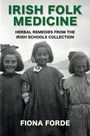 Überschrift: "Irish Folk Medicine". Drei lachende Mädchen in traditioneller Kleidung.