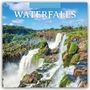 Robin Red: Waterfalls - Wasserfälle 2026 - 16-Monatskalender, KAL