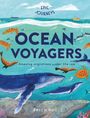 "Epic Journeys: Ocean Voyagers. Amazing migrations under the sea. Becca Hall." Illustrationen von Meerestieren und Wellen.