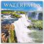Avonside Publishing Ltd: Waterfalls - Wasserfälle 2024 - 16-Monatskalender, KAL