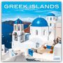 Avonside Publishing Ltd: Greek Islands - Griechische Inseln 2025 - 16-Monatskalender, KAL