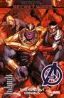"The Road to Secret Wars", "Time Runs Out Omnibus", "Avengers". Illustration von Figuren in Kampfpose, darunter ein großes, kräftiges Wesen.