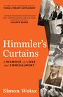 Titel: "Himmler's Curtains - A Memoir of Loss and Concealment" von Simon Weisz. Schwarz-weiß Fotos auf orangefarbenem Hintergrund.