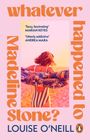 Buchtitel: "whatever happened to Madeline Stone?" Autor: Louise O'Neill. Frau am Strand mit gestreiftem Badeanzug.