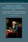 Titel: "Benjamin Franklin, Orthoepist and Phonetician VOL. 2". Bild eines Mannes in historischer Kleidung am Schreibtisch.