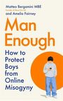 "Man Enough: How to Protect Boys from Online Misogyny" von Matteo Bergamini und Amelia Fairney. Illustration: Junge mit Handy.