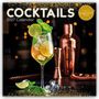 "COCKTAILS 2027 Calendar" steht oben in großen Buchstaben. Ein Getränk mit Limetten und Minze in einem Glas vor Kupfer-Shakern.