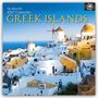 "16-Month 2027 Calendar: GREEK ISLANDS" vor weiß-blauen Häusern und Windmühlen am Meer.