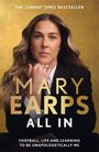 "The Sunday Times Bestseller. Mary Earps All In. Football, life and learning to be unapologetically me." Frau im Anzug.