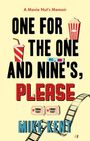 Text: "A Movie Nut's Memoir. ONE FOR THE ONE AND NINE'S, PLEASE. Mike Kent." Popcorn, Ticket, 3D Brille, Filmstreifen.