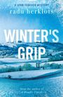 "Winter's Grip" von Radu Herklots; verschneite Landschaft mit Hügeln und Bäumen, hellblau-weißer Farbton.