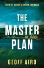 "The Master Plan" von Geoff Aird. Landschaft mit Fluss und Brücke im Hintergrund.