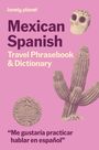 "Mexican Spanish Travel Phrasebook & Dictionary." Rosa Hintergrund, Totenkopf, Kaktus, aztekisches Kalender-Symbol.