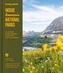 Titel: "Inside America's National Parks". Links Text, rechts Berglandschaft mit Wiesenblumen.