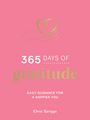 "365 Days of Gratitude: Daily Guidance for a Happier You" von Chris Spriggs. Ein Herz und eine Hand als Illustration.