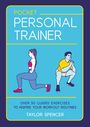 "POCKET PERSONAL TRAINER", "OVER 50 GUIDED EXERCISES", "TAYLOR SPENCER". Illustration zeigt Übungen von Mann und Frau.