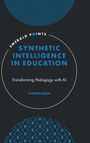 "EMERALD POINTS, SYNTHETIC INTELLIGENCE IN EDUCATION, Transforming Pedagogy with AI, Yufeng Qian." Muster aus blauen Punkten.