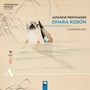 Texte: Japanese Printmaker Ohara Koson Calendar 2027. Design: Ente in Wasser mit Gräsern, traditioneller Stil.