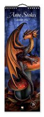 Tree Flame: Anne Stokes - Slimline-Kalender 2027 - Original Flame Tree Publishing-Kalender Slimeline [Kalender], KAL