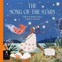Oben steht „THE SONG OF THE STARS”. Darunter „Göknur Birincioğlu & Merve Atilgan”. Eine Frau spielt Flöte unter Sternen. Links fliegt ein orange-weißes Wesen. Unten links ein schwarz-weißes Logo.