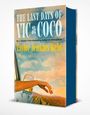 Text: "The Last Days of Vic & Coco", "No. 1 Sunday Times Bestselling Author of Atmosphere", "Taylor Jenkins Reid". Ein Arm ragt aus einem Autofenster, im Hintergrund ist eine malerische Landschaft.
